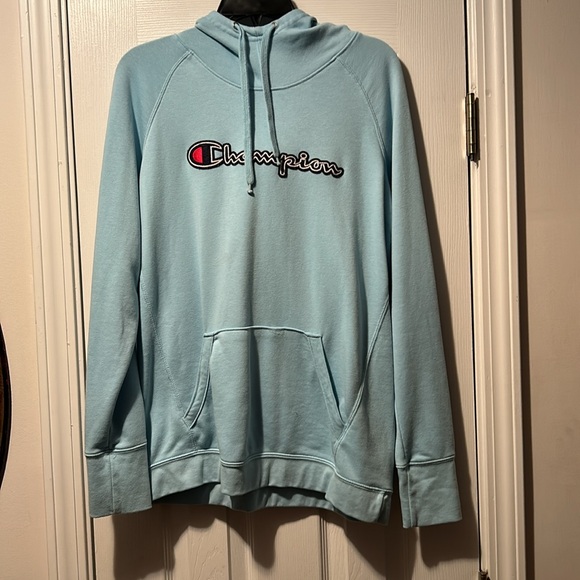 🩵Lee Riders Oversized Plaid Fleece Shacket and Champion Sweatshirt Hoodie - Picture 7 of 16